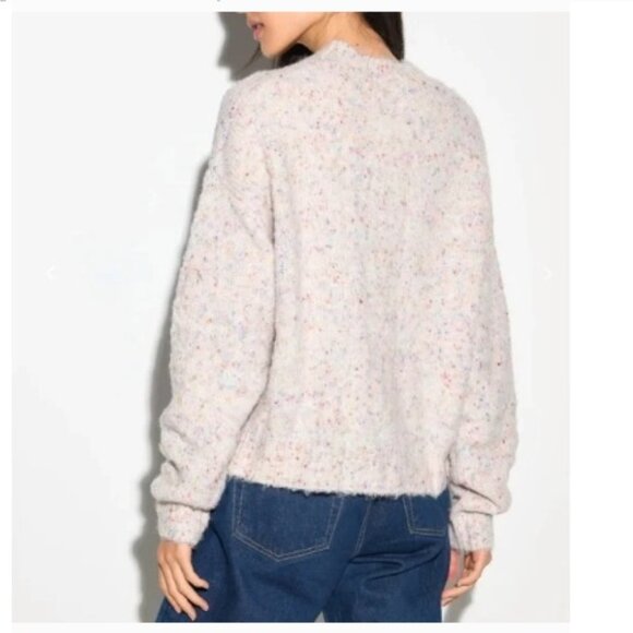 NWT SPIRITUAL GANGSTER Beatrice Peace Out Alpaca & Wool Blend Sweater, Grey | S - Picture 3 of 10